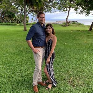 Black and white jumpsuit